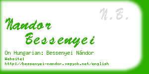 nandor bessenyei business card